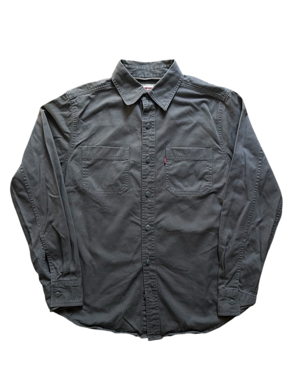 Levi's Men's Gray Button-Up Work Shirt
